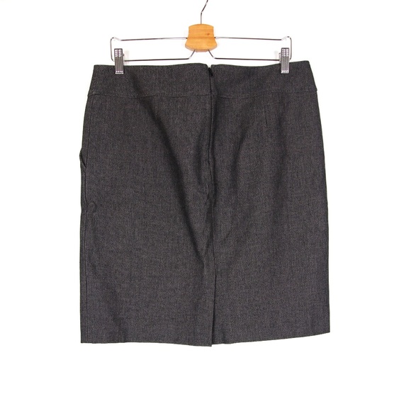 Banana Republic Dark Gray Herringbone Pencil Skirt - Picture 3 of 4